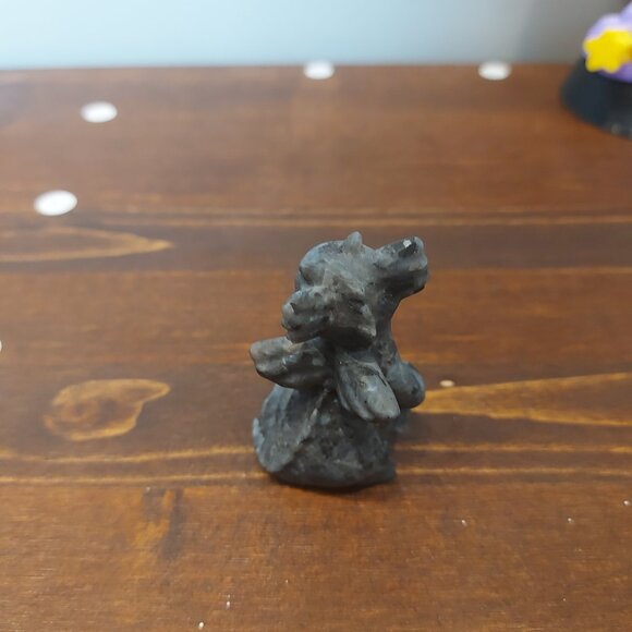 Meditating Obsidian & Larvikite Dragon Combo - Picture 5 of 10